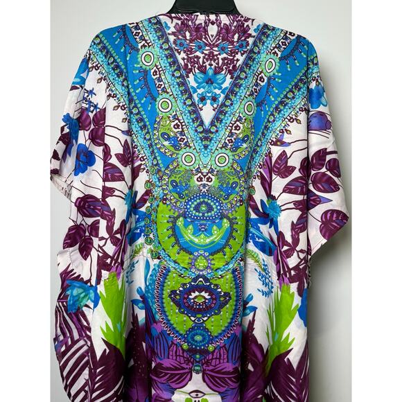 Kaftan Dresses for Women Beach Coverups, One Size Kaftans for Loungewear - Picture 4 of 4